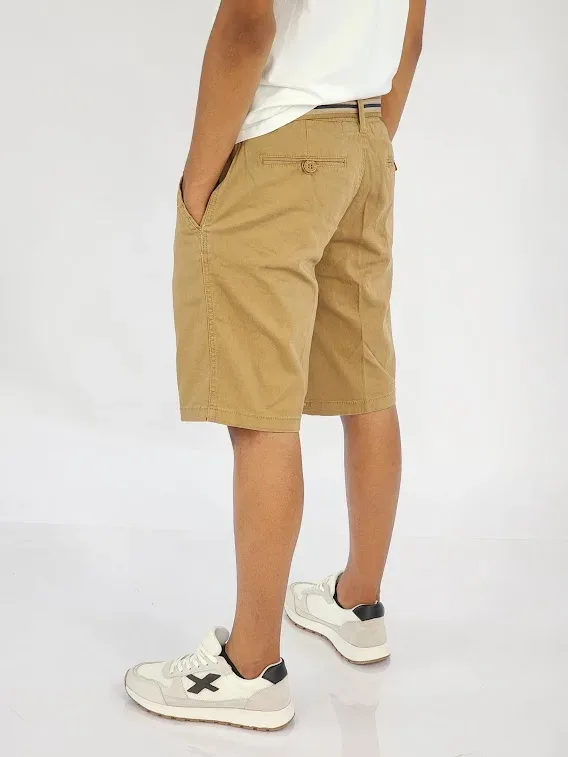 Short Cambridge Polo Club para muchachos color caramelo