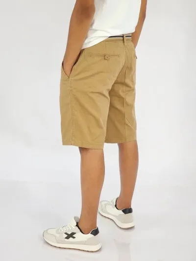 Short Cambridge Polo Club para muchachos color caramelo