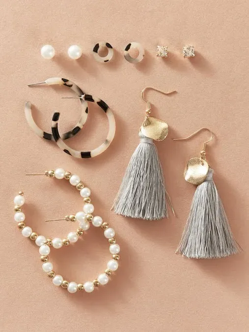 Set aretes de fantasía para dama
