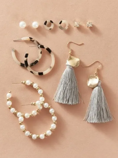 Set aretes de fantasía para dama