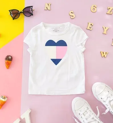Blusa Tommy Hilfiger para niña color blanco