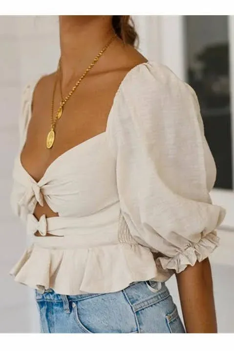 Blusa para dama 150924 con lazos