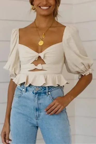 Blusa para dama 150924 con lazos