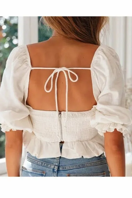 Blusa para dama 150924 con lazos