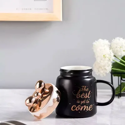 Tasa para Café con Tapa de Moño