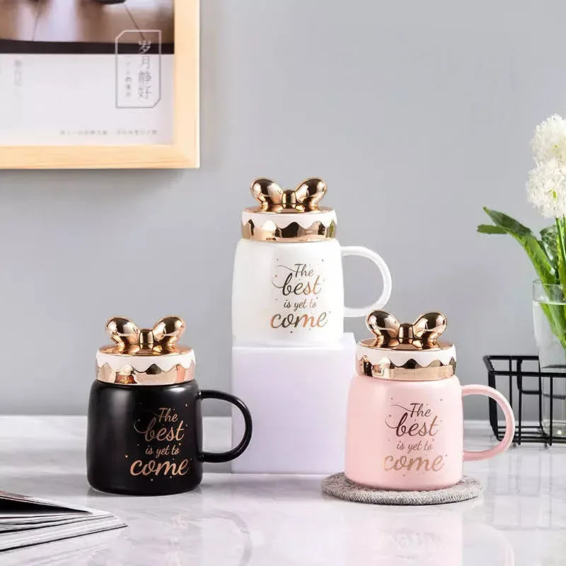 Tasa para Café con Tapa de Moño