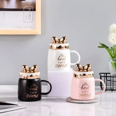 Tasa para Café con Tapa de Moño