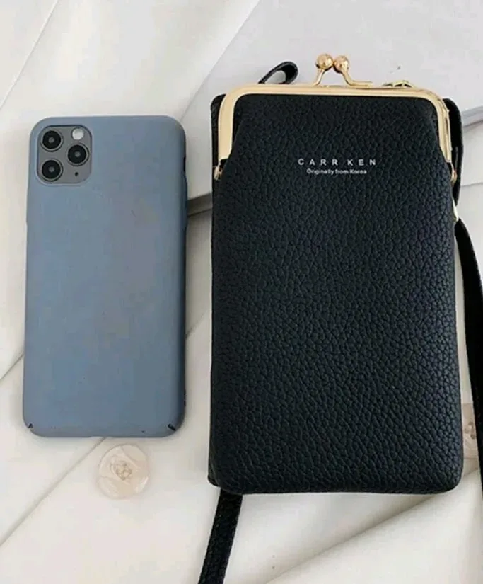 Cartera para telefono color negro