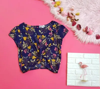 Blusa para dama con estampado floreal