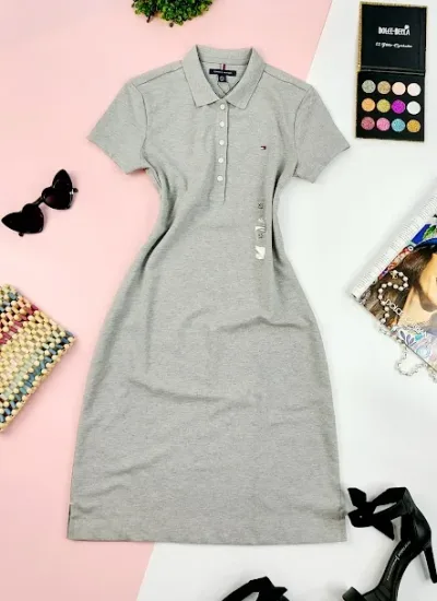 Vestido Tommy hilfiger para dama color gris