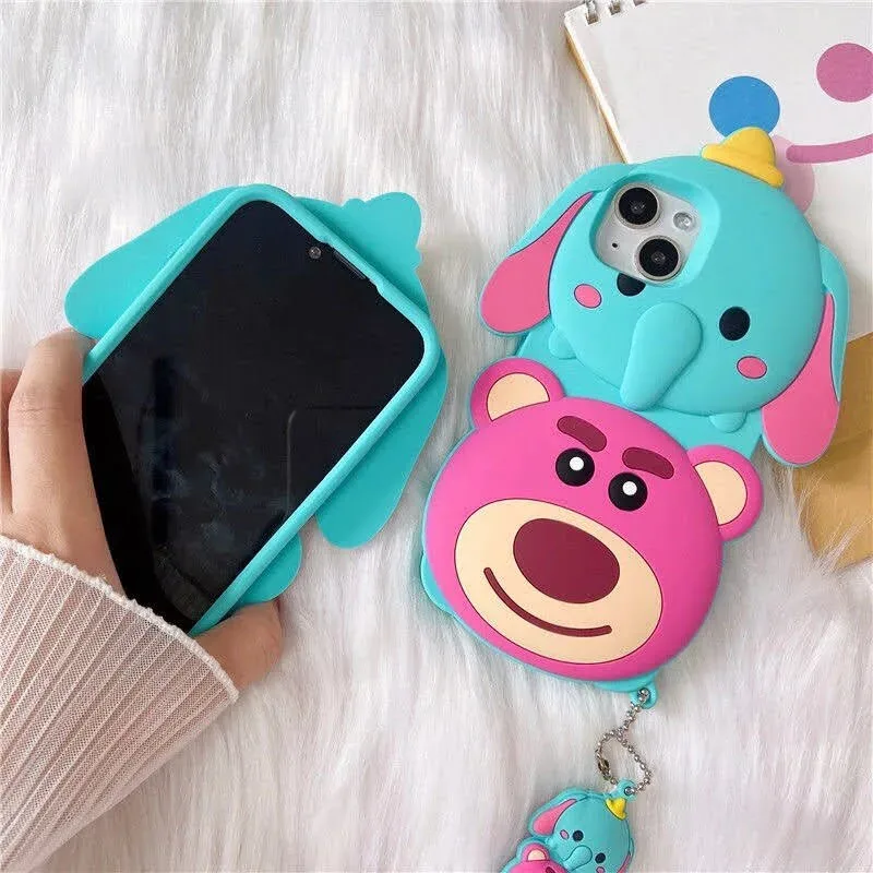Funda para celular con diseño de Lotso y Dumbo