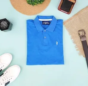 Camiseta Cambrige Polo Club para caballero color azul claro
