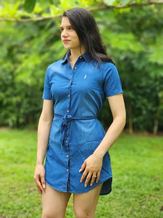 Vestido Cambridge Polo Club para dama color azul