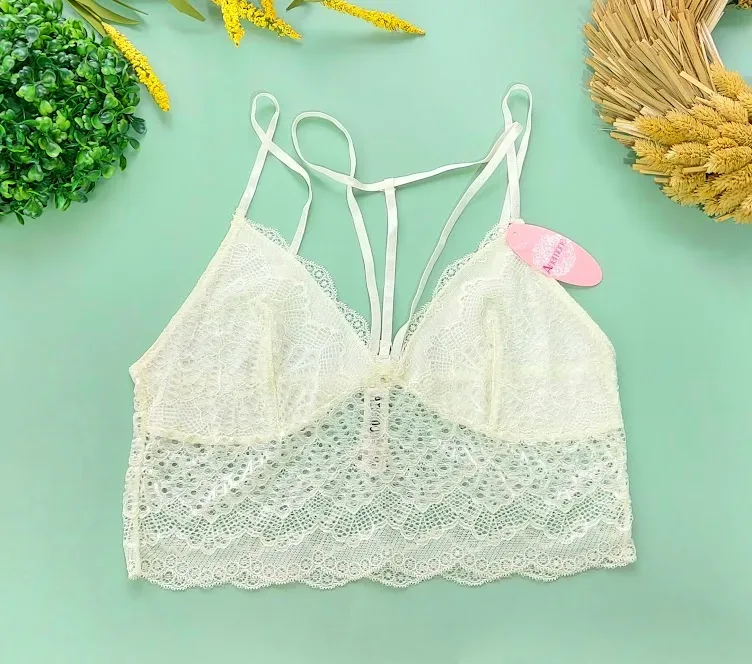Bralette para dama color blanco hueso