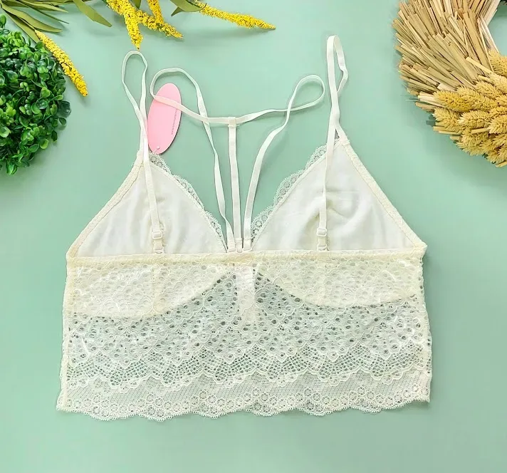 Bralette para dama color blanco hueso
