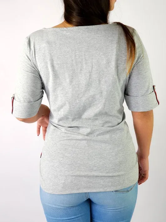 Camiseta Tommy Hilfiger para dama color gis
