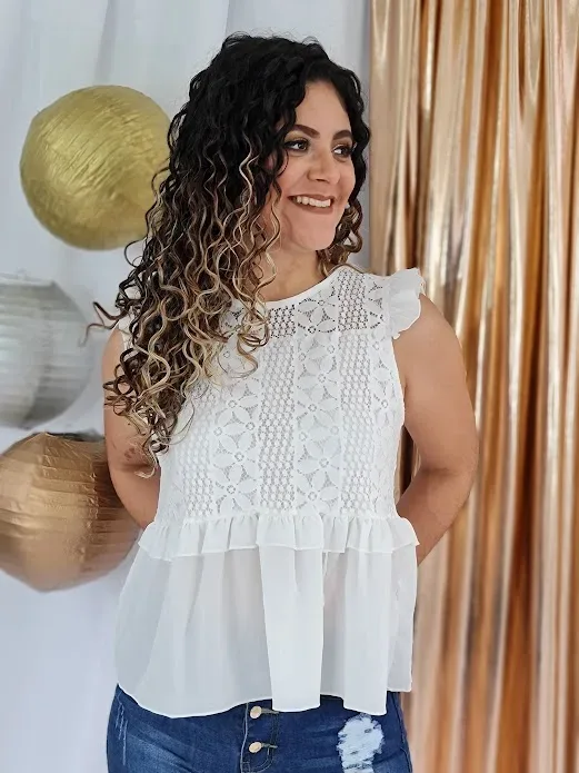 Blusa para dama color blanco