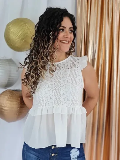 Blusa para dama color blanco