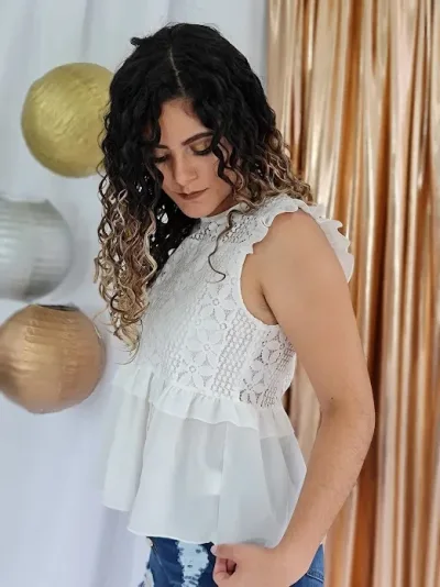 Blusa para dama color blanco