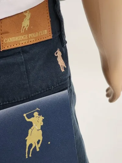 Short Cambridge Polo Club para niño color azul