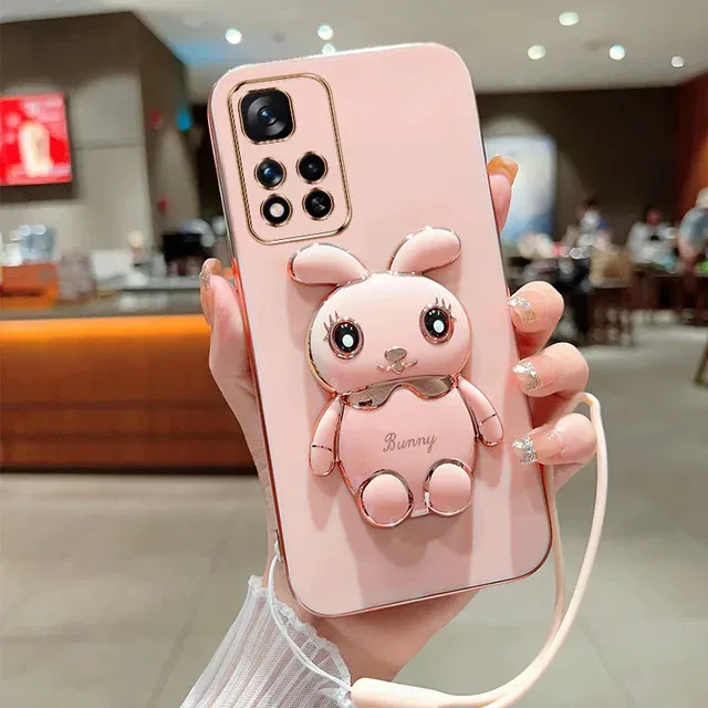 Funda para celular rosa diseño de Conejo