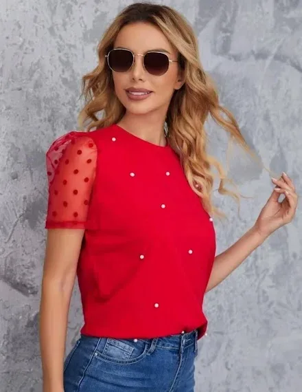 Blusa para dama color rojo