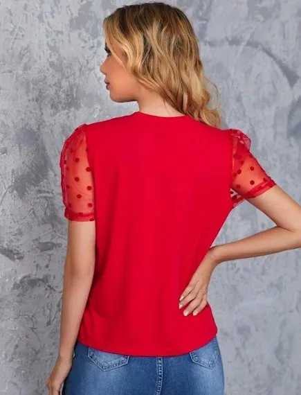 Blusa para dama color rojo