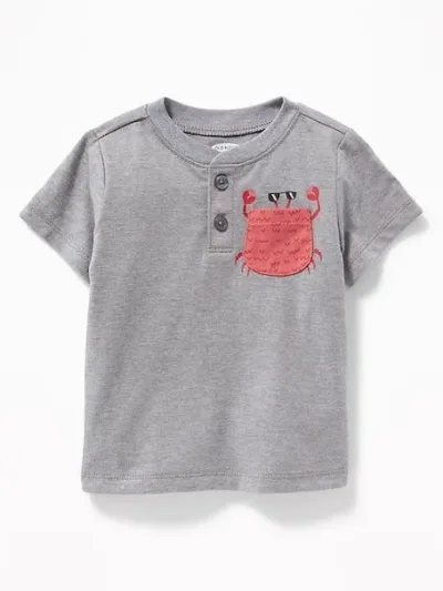 Camiseta para niño  Old Navy color gris