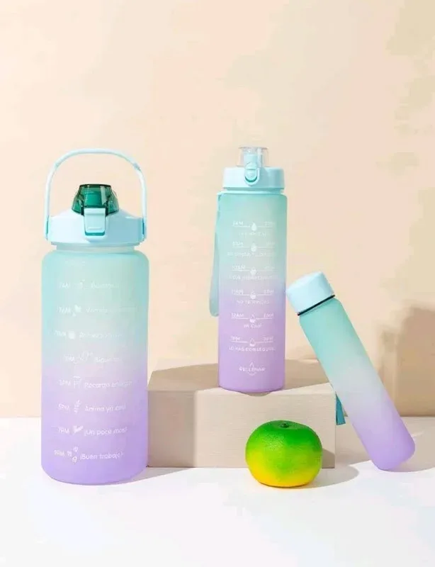 Set de botellas multicolor
