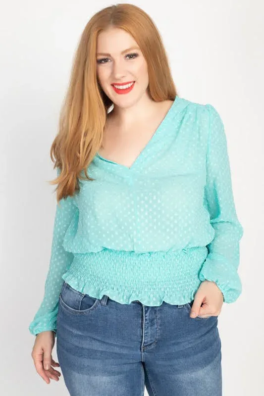 Blusa para dama color verde menta