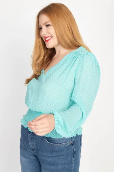 Blusa para dama color verde menta