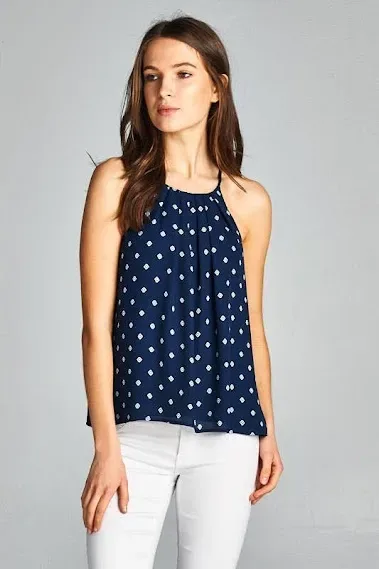Blusa para dama con rombos blancos