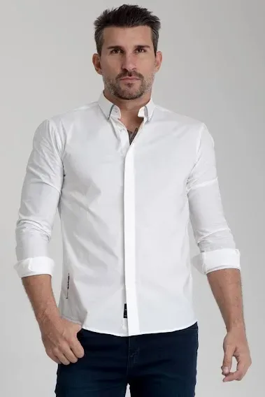 Camisa Hummer para caballero color blanco