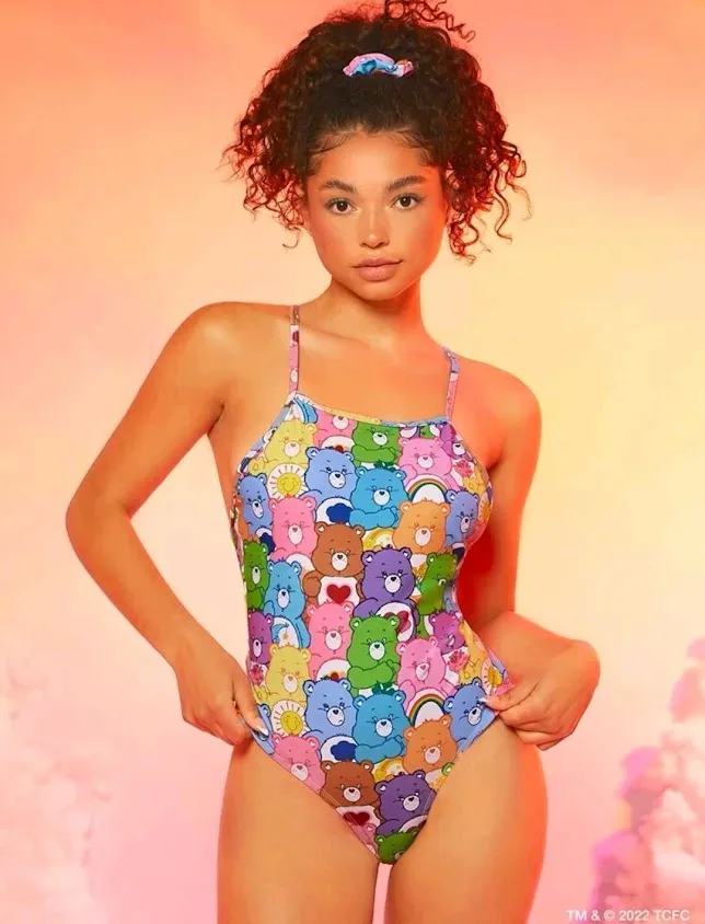 Vestido de baño para dama diseño de ositos cariñositos
