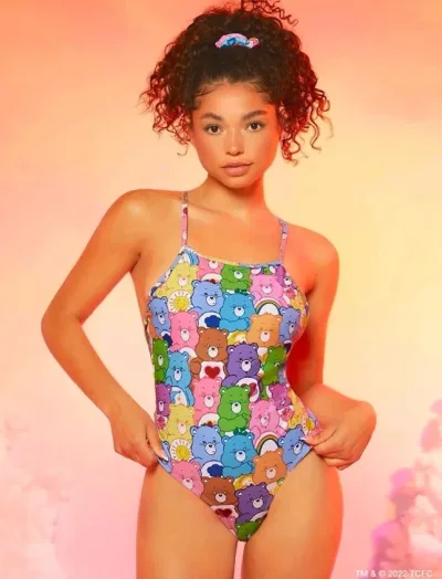 Vestido de baño para dama diseño de ositos cariñositos