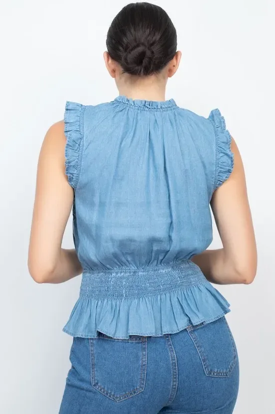 Blusa para Dama de mezclilla