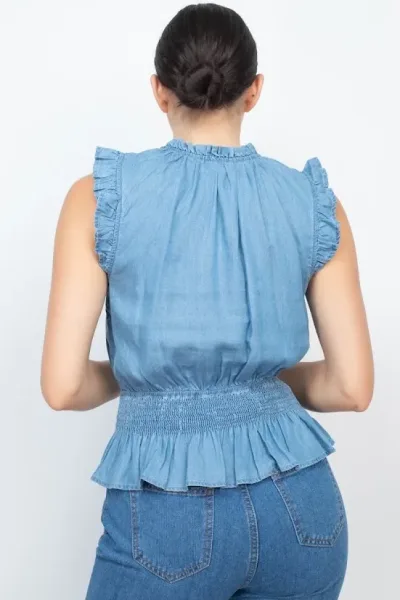 Blusa para Dama de mezclilla