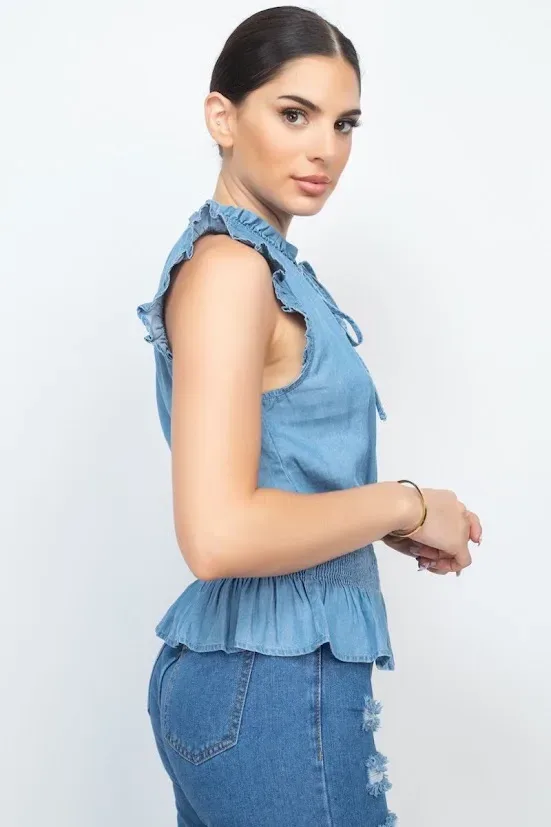 Blusa para Dama de mezclilla