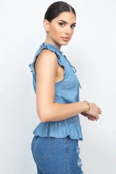 Blusa para Dama de mezclilla
