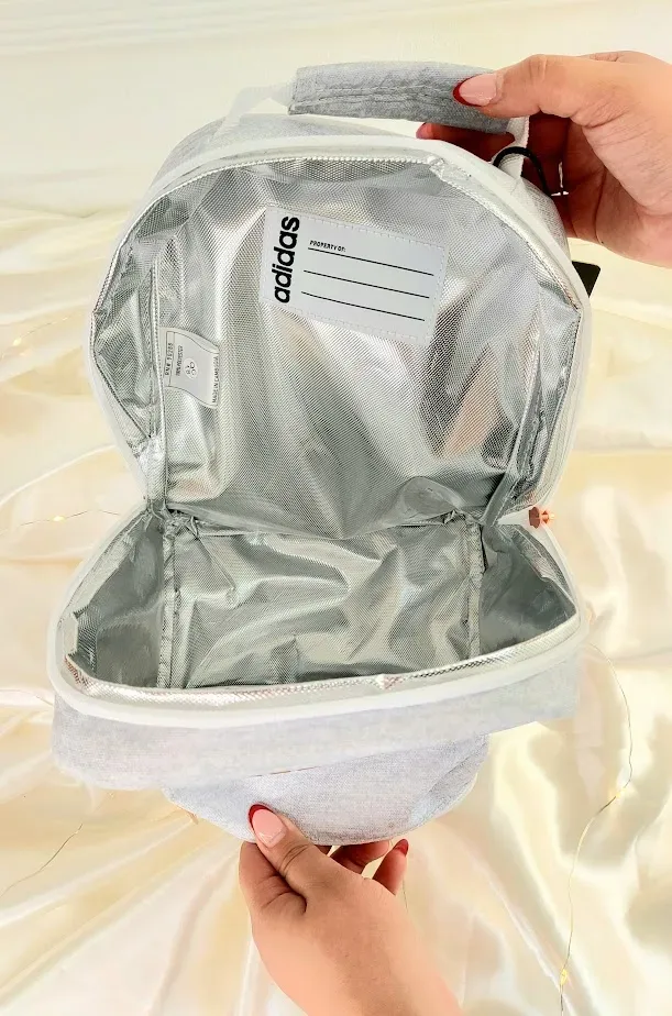 Lonchera Adidas para dama color gris