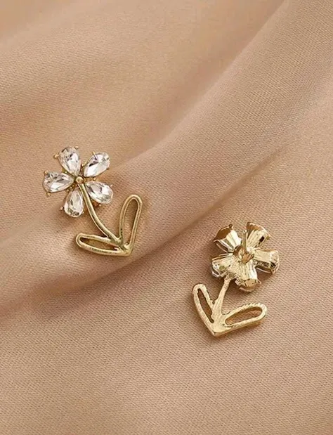 Aretes para dama color dorado