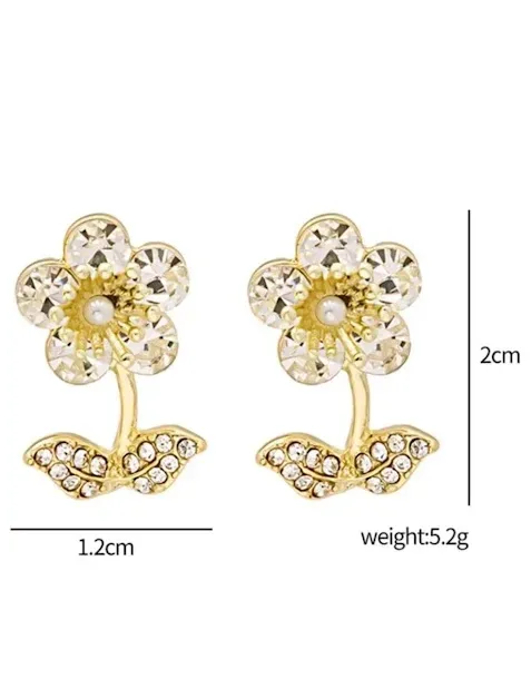 Aretes para dama color dorado