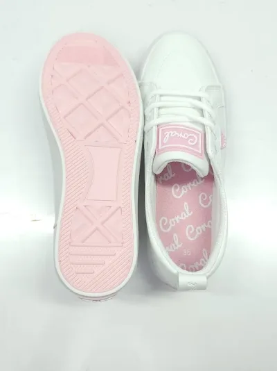 Tenis Coral JULES 4 ALL WHITE para dama