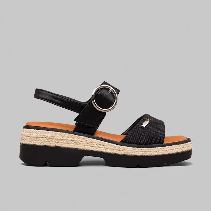 Sandalias para dama Irene Black Pu