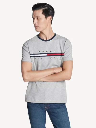 Camiseta Tommy Hilfiger para caballero color gris