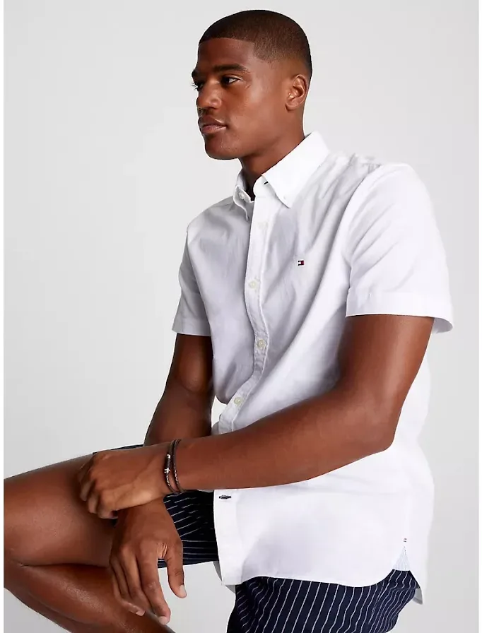 Camisa Tommy Hilfiger para caballero color blanco