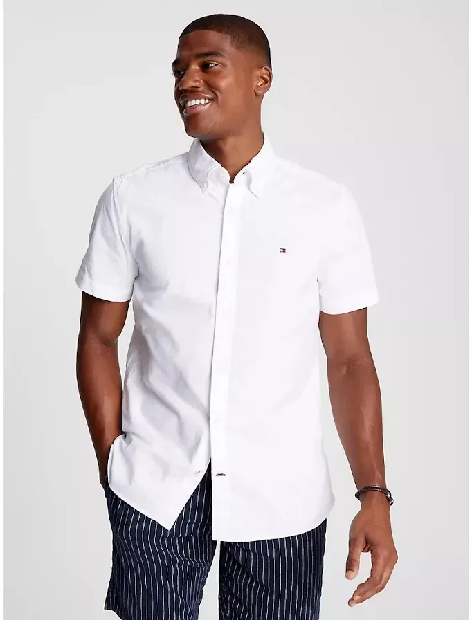 Camisa Tommy Hilfiger para caballero color blanco