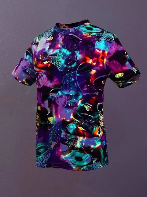 Camiseta para caballero diseño abstracto
