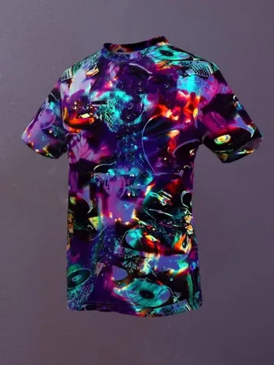 Camiseta para caballero diseño abstracto