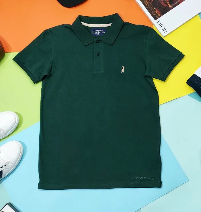 Camiseta Cambrige Polo Club para Caballero color verde oscuro